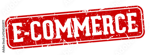 e-commerce rectangular sign. e-commerce stamp
