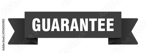 guarantee ribbon isolated on transparent background. guarantee ribbon