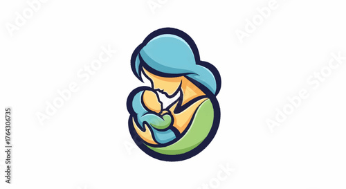 Mother and Baby Illustration