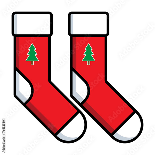Socks Christmas Illustration