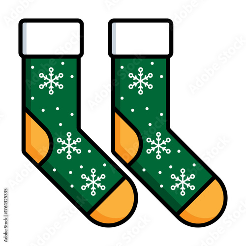 Socks Christmas Illustration