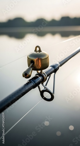 Fishing Rod Bell - A Close-Up View of Angling Equipment.