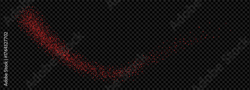 Chili powder splash, dried pepper explosion, flying spicy paprika burst, dynamic seasoning splatter. Vector chili pepper splash stripe illustration.