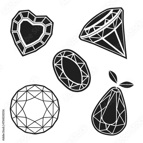 Vector art of jewels