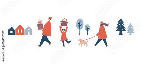 プレゼントを運ぶ人たち