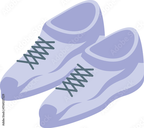 Light blue climbing shoes with laces, designed for gripping rock surfaces during climbing activities