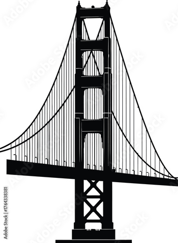 golden gate bridge vector 