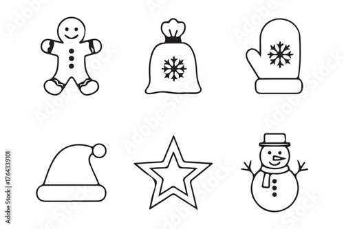 Vector art of christmas icons