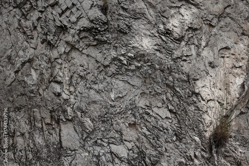 A Detailed Close-Up Of A Weathered Gray Rock Formation, Creating A Grungy And Abstract Natural Stone Background.