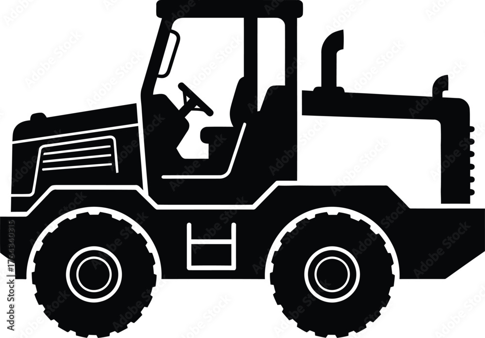 Naklejka premium diesel machine vector 