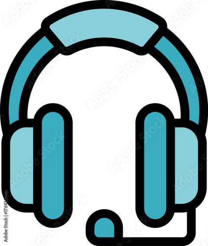 Headset facilitating seamless communication, ideal for online meetings, customer service, and gaming