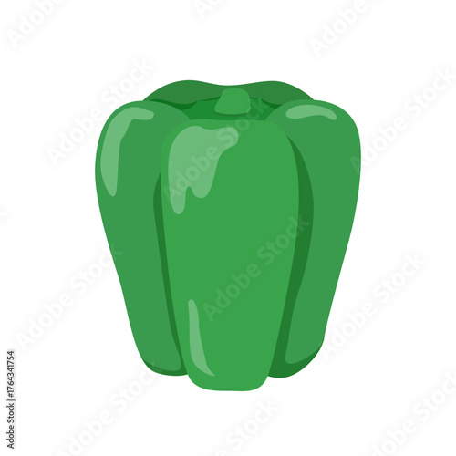 ピーマンのシンプルなイラスト