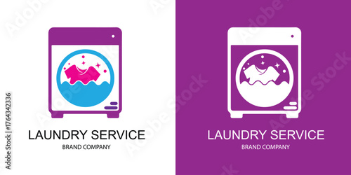 laundry logo design for graphic designer or web developer