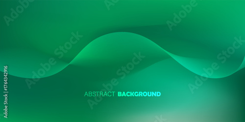 Light dark green holographic mesh wavy texture background abstract green gradation. vector modern,web