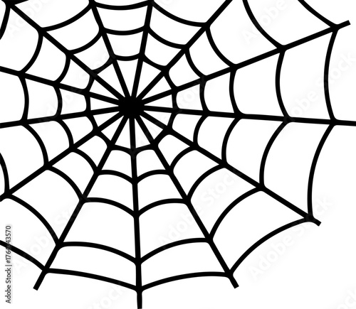 Intricate Spider Web Design for Spooky Halloween Decorations and Arachnid-Themed Crafts