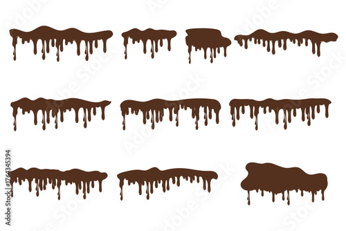Illustration of Dripping Chocolate 