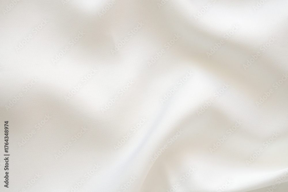 Obraz premium Abstract white fabric soft wave smooth texture surface background