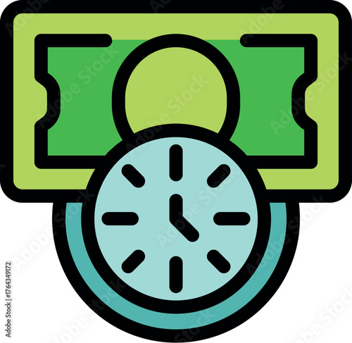 Clock ticking representing investment growth and the importance of time in finance