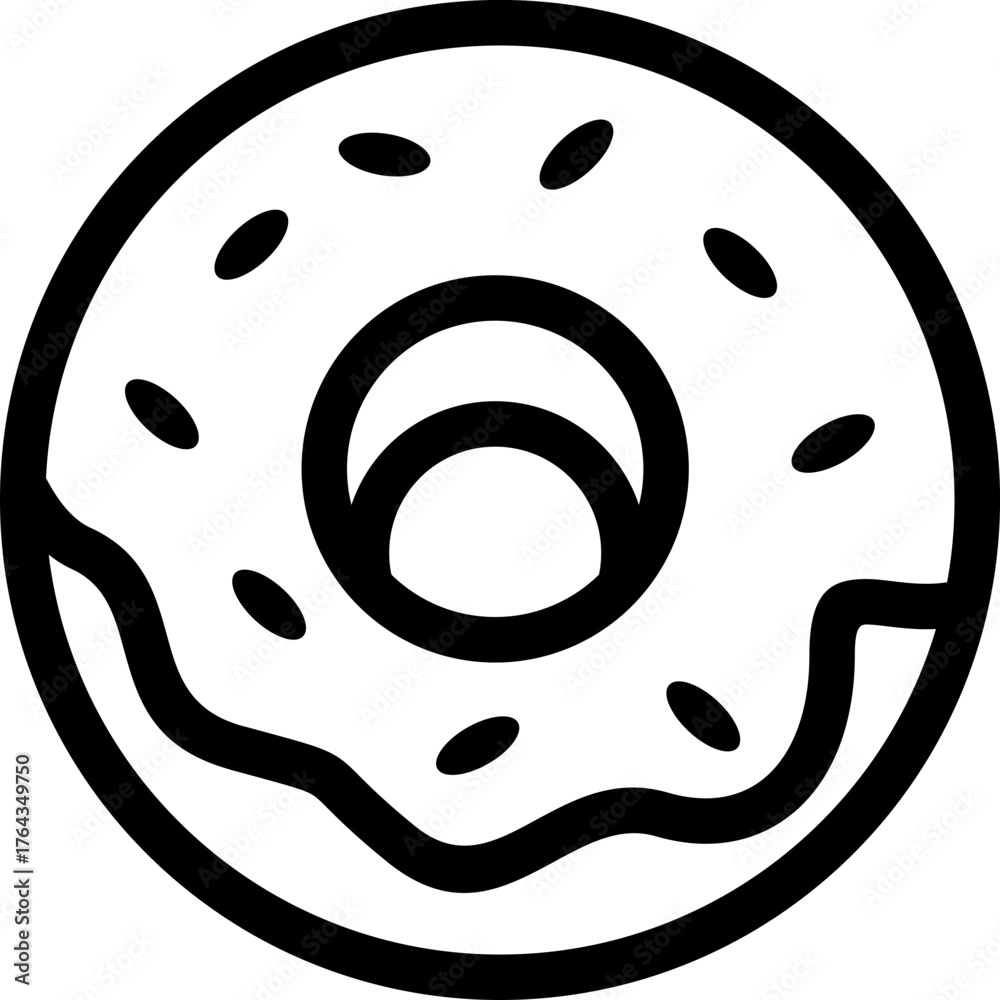 Fototapeta premium Cute kawaii food and drink icons in pastel colors, including donut, cupcake, coffee, burger, ice cream, pizza, milk, and noodle bowl, perfect for kids menu design and sweet cartoon illustration