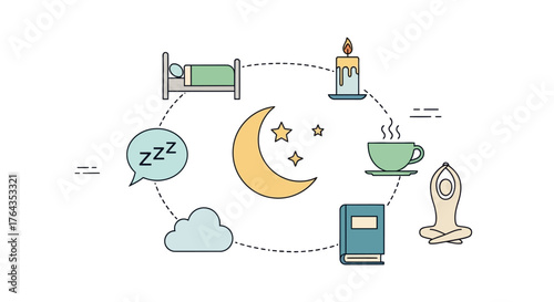 Integrated Daily Wellness Routine A Holistic Cycle of Healthy Habits for Restful Sleep, Mindful Living, and Personal Well-being