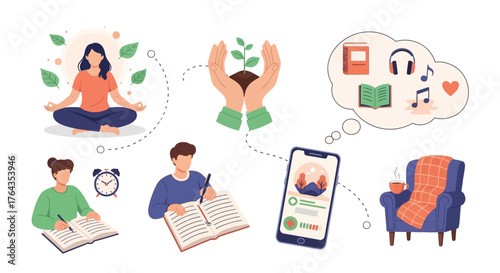 Nurturing Personal Growth and Self-Care A Blend of Mindfulness, Learning, and Healthy Lifestyle Habits for Well-being