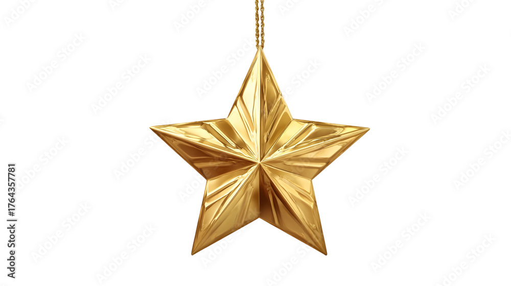 Fototapeta premium golden christmas star
