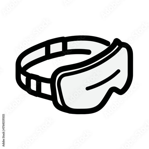 Contact lenses and optometry vision are depicted in a modern eye line icon illustration