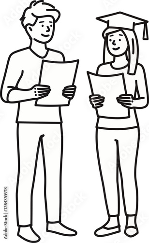 Modern illustration of an equal access education line icon