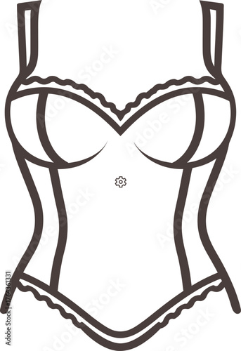 Adobe Illustrator ArtworkA modern illustration featuring a line icon to symbolize breast development throughout adolescence and puberty