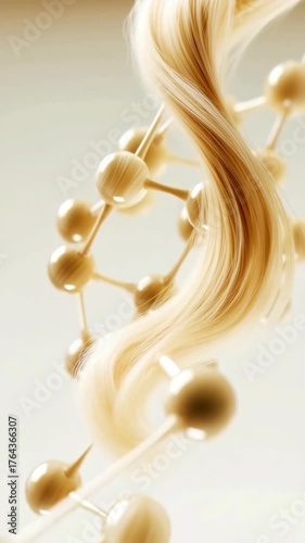 This presentation highlights the fascinating relationship between hair strands and their molecular makeup. It reveals how structure affects hair quality and appearance.