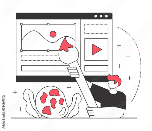 Design illustration design art graphic artist designer creative digital painting drawing artwork editor tool verctor art illustration png