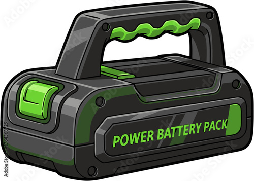 Power Battery Pack with Handle for Tools and Equipment.