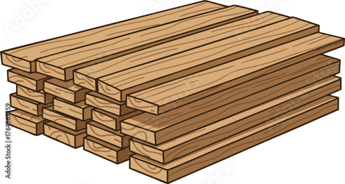 Stack of Lumber - A Woodworkers Essential Resource.