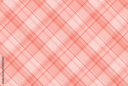 Collection plaid tartan seamless, feminine background fabric pattern. Beige vector check textile texture in red and light colors.