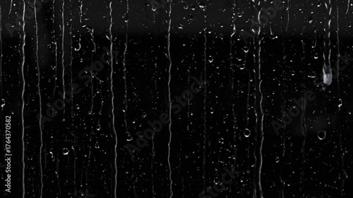 water drops on black