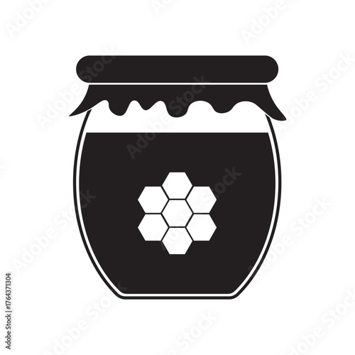 flat icon vector of honey container