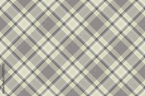 Purity seamless background fabric, old plaid texture tartan. Man textile pattern vector check in light and grey colors.