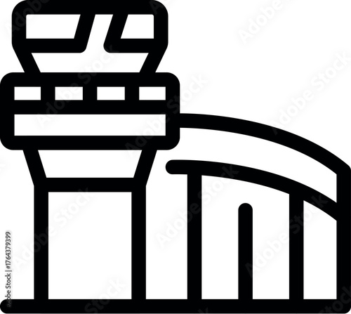 Airport control tower, ensuring safe and efficient air traffic flow