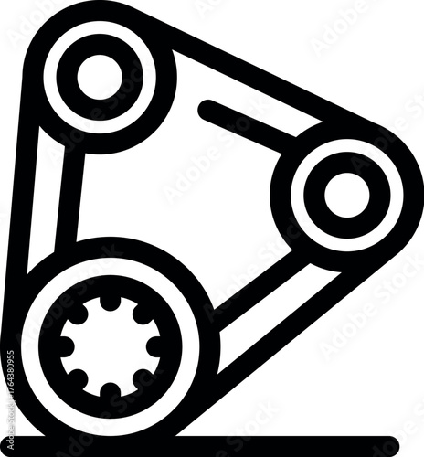 Timing belt ensuring smooth engine operation, crucial for vehicle performance and maintenance