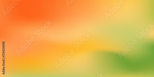 Abstract rainbow orange, yellow and green colors vector watercolor blur background. Abstract warm nature mesh gradient for web design, lgbt, landscape concept