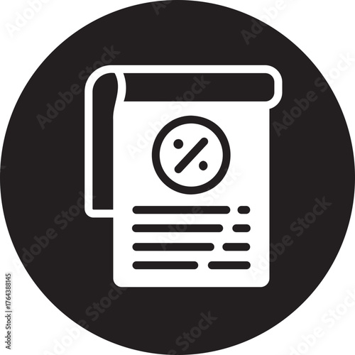 Tax optimization glyph icon