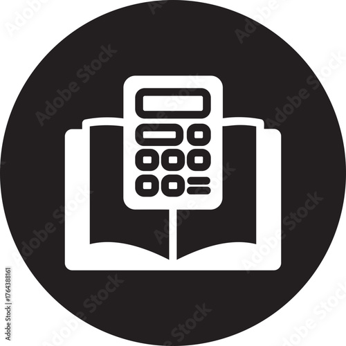 Bookkeeping glyph icon
