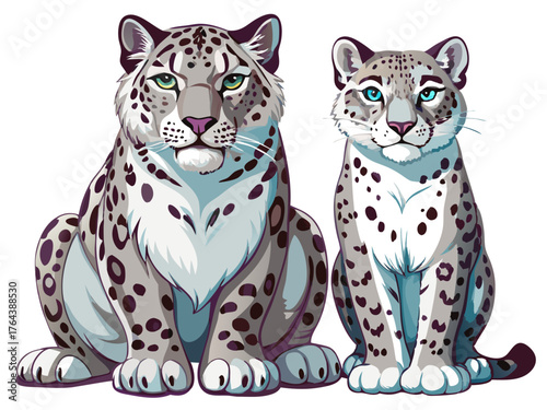 vector illustration of a cat