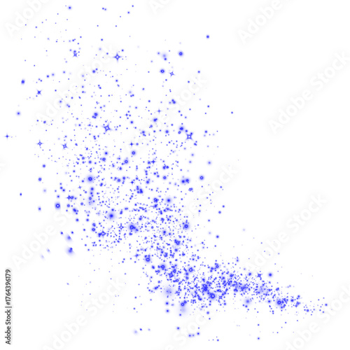 Png Blue Sparkle Dust PNG Overlay on transparent background