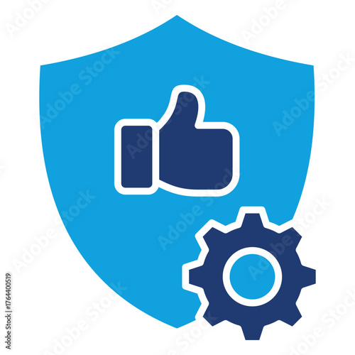 Reliability Flat Blue Icon