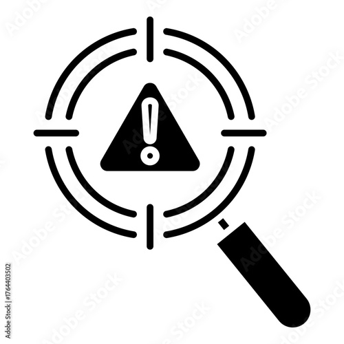 Threat Detection Glyph Icon