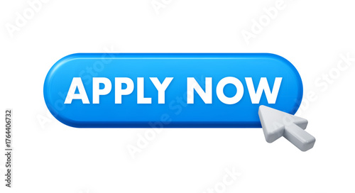 Applying now by clicking website button with cursor icon