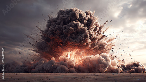 fire and smoke explotion