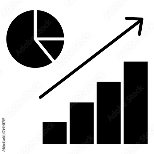 Market Growth Glyph Icon