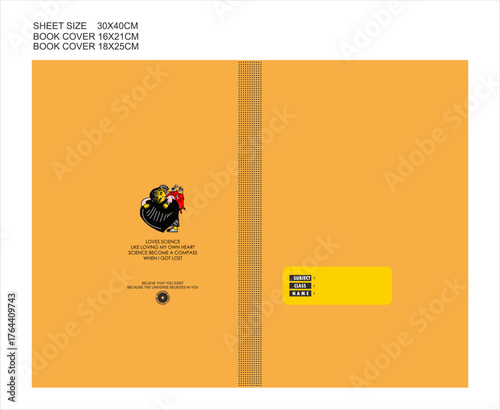 Versatile and modern minimalist book cover design template focused on education and motivation themes33. This design is suitable for textbooks, school books, journals, planners, 30x40cm size